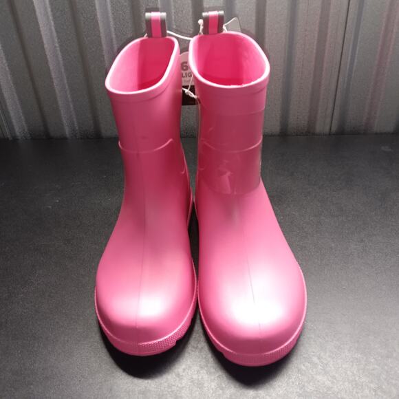 Totes Kids Pink Waterproof Rubber Non Slip Rain Boots - Picture 2 of 7